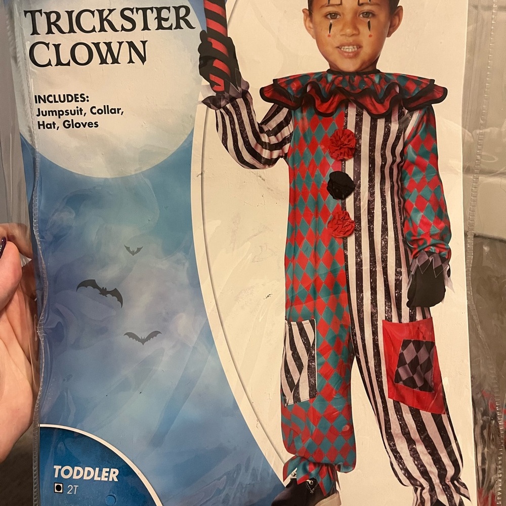 Toddler Trickster Clown Costume 2T